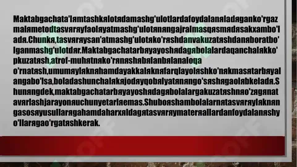 Maktabgacha yoshdagi bolalarni tasviriy faoliyatga o‘rgatish metodlari 2