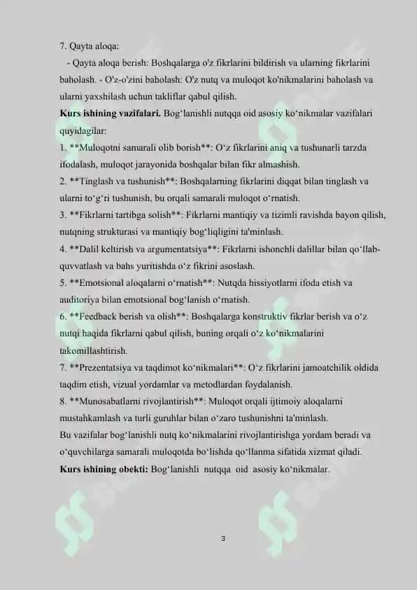 Bog'lanishli Nutqning Asosiy Ko'nikmalari 3