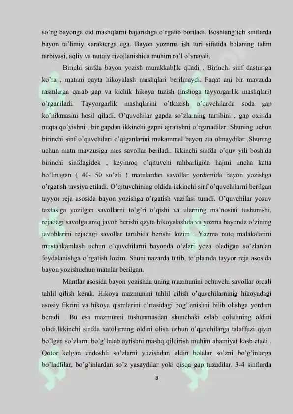 Bog'lanishli Nutqning Asosiy Ko'nikmalari 8