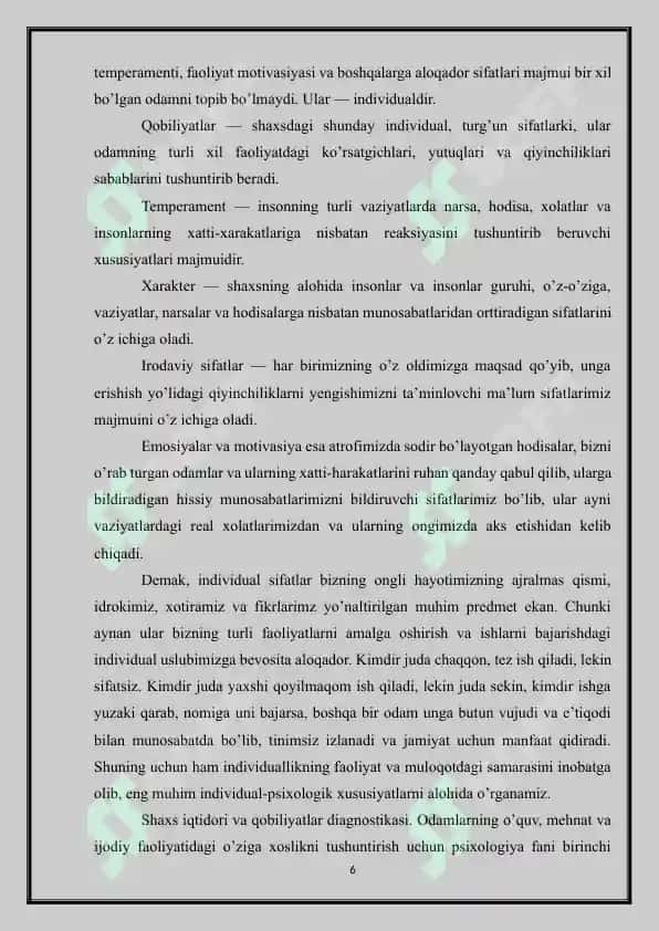 Individual-tipologik xususiyatlar klasifikatsiyasi 6