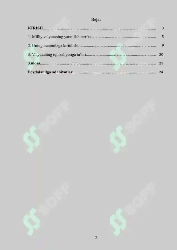 O'zbekistonda milliy valyutaning muomilaga kirishi va uning mamlakat iqtisodiyotiga ta'siri 2