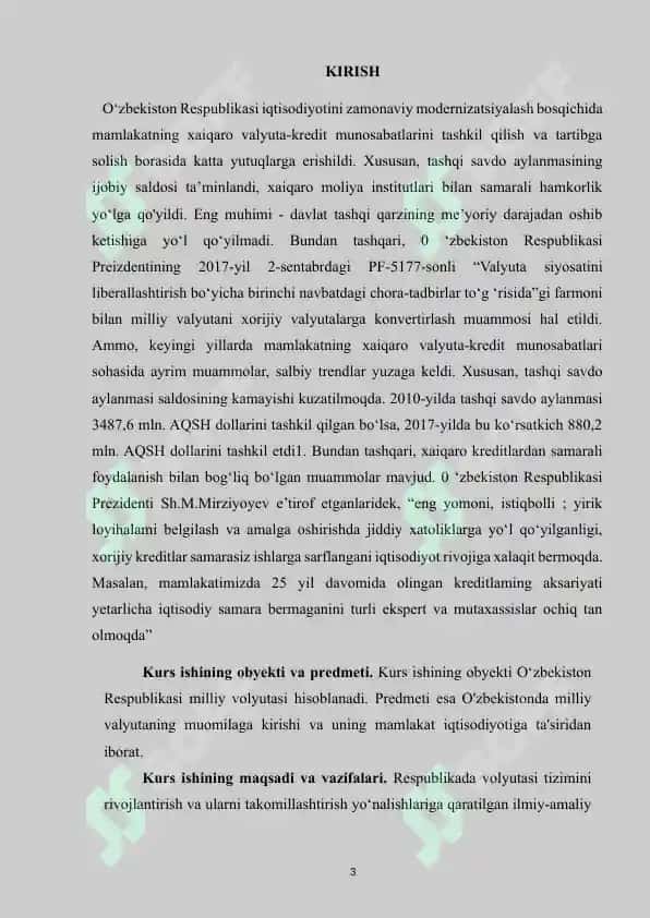 O'zbekistonda milliy valyutaning muomilaga kirishi va uning mamlakat iqtisodiyotiga ta'siri 3