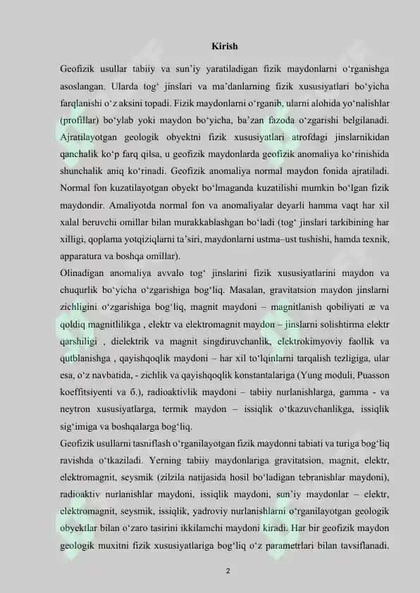 Togʻ jinslarining magnitlanish xususiyati. 2