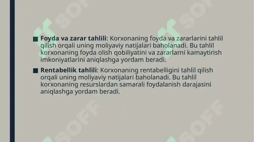 Asosiy faoliyatning moliyaviy natijalari tahlili 4