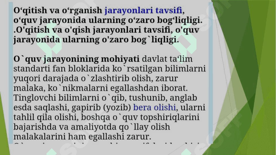 Ta'lim qonuniyatlari va tamoyillari 2