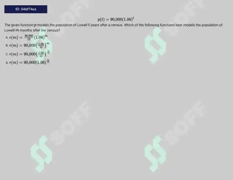 SAT Math test. Topic Nonlinear functions 3