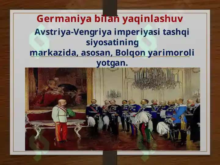 Avstriya-Vengriya Imperiyasi Tashqi siyosati 2