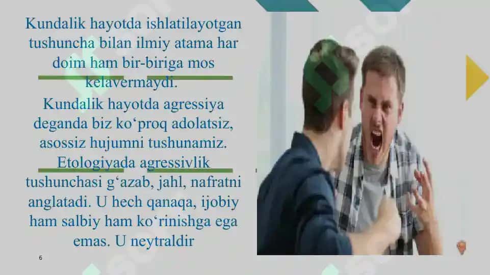 Aggressiya va Xulq 6
