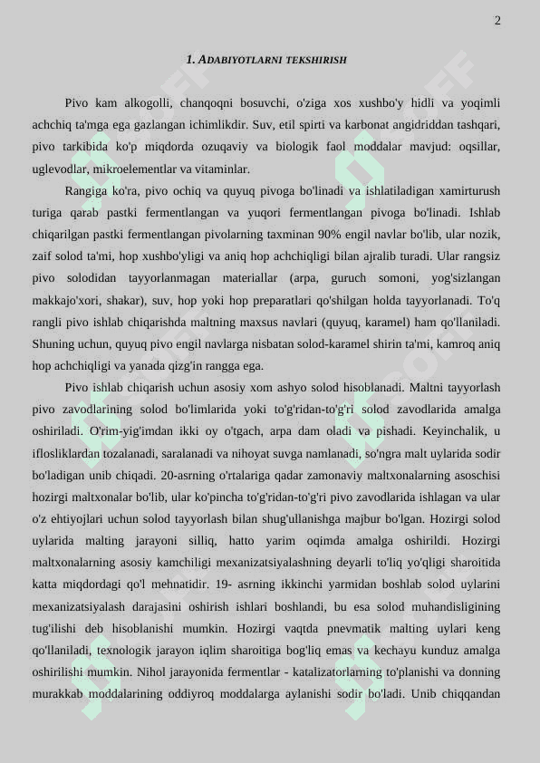 Maxsus tipdagi solod ishlab chiqarish texnalogiyasi 6