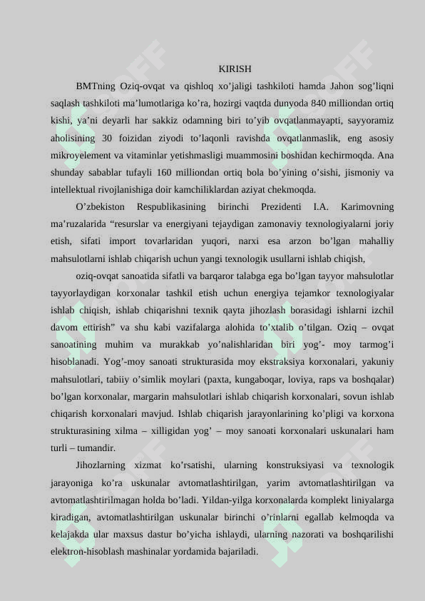 Quvvati 90 t/sutka bo’lgan ekistiraksiyalangan paxta yog’i ishlab chiqarish texnalogiyasi va xafsizlik ko’rsatkichlari. 3