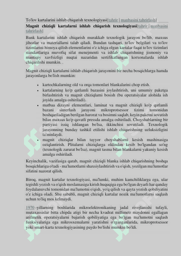 PLASTIK KARTALARNING RIVOJLANISH TARIXI VA  O‘ZBEKISTONDA ULARNING RIVOJLANISHI 4