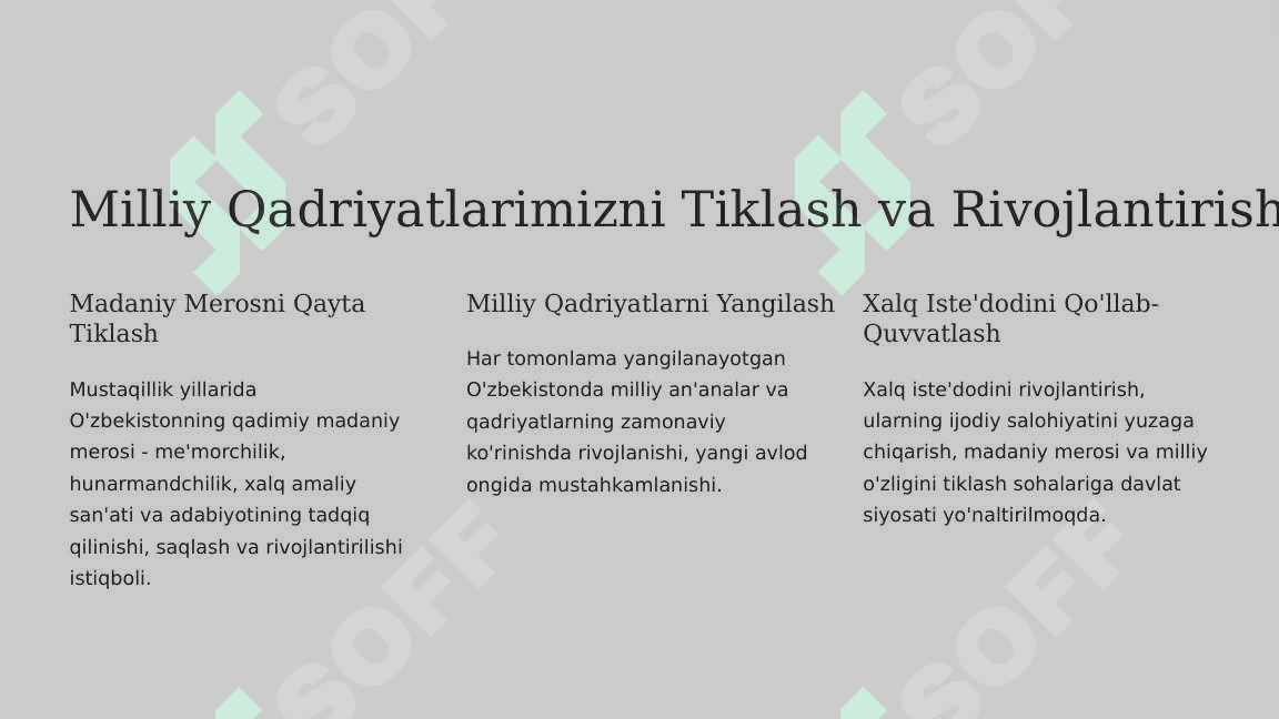 Yangi O'zbekistonda Ma'naviy O'zgarishlar 3