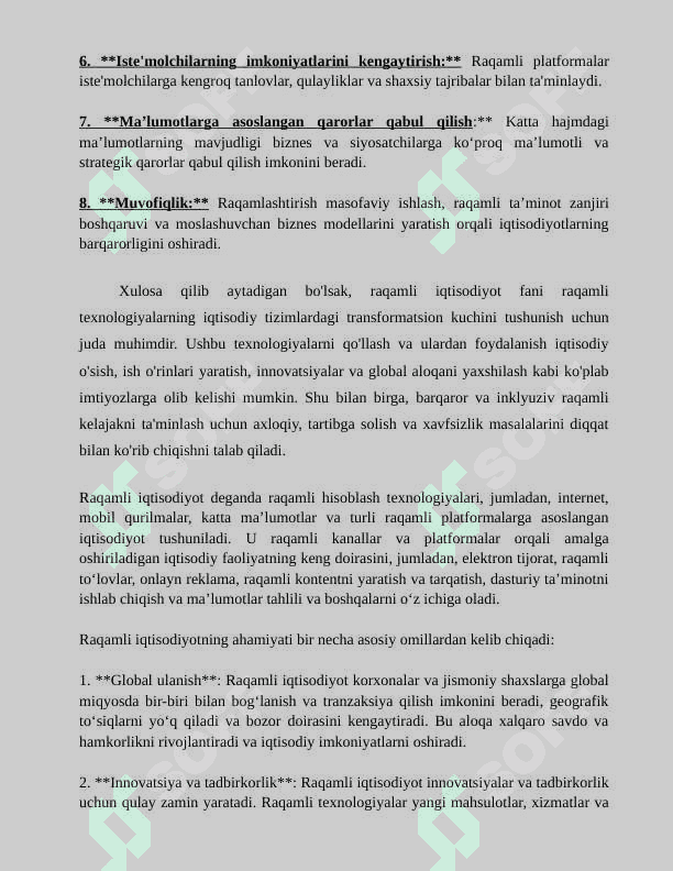 RAQAMLI IQTISODIYOT 3
