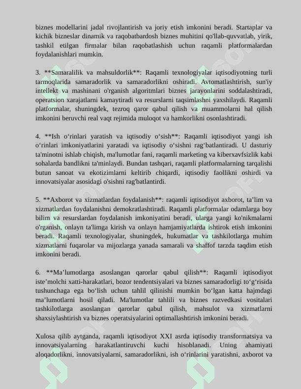 RAQAMLI IQTISODIYOT 4