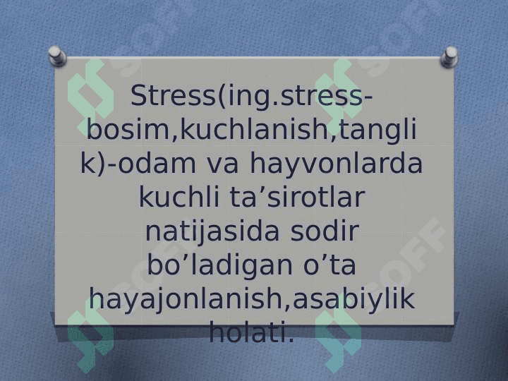 TIBBIYOT HODIMLARIDA EMOTSIONAL HOLATLARNING O’ZIGA HOSLIGI: STRESS VA UNING BOSQICHLARI, BARTARAF ETISH YO’LARI 3