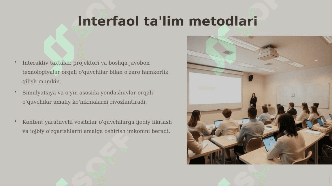 Boshlang'ich va uzluksiz ta'limda zamonaviy texnologiyalar, o'quv jarayonlarini tashkil etish usullari va shakillari 3