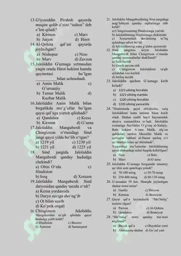 "VATAN OZODLGI VA JALOLIDDIN MANGUBERDI" 3