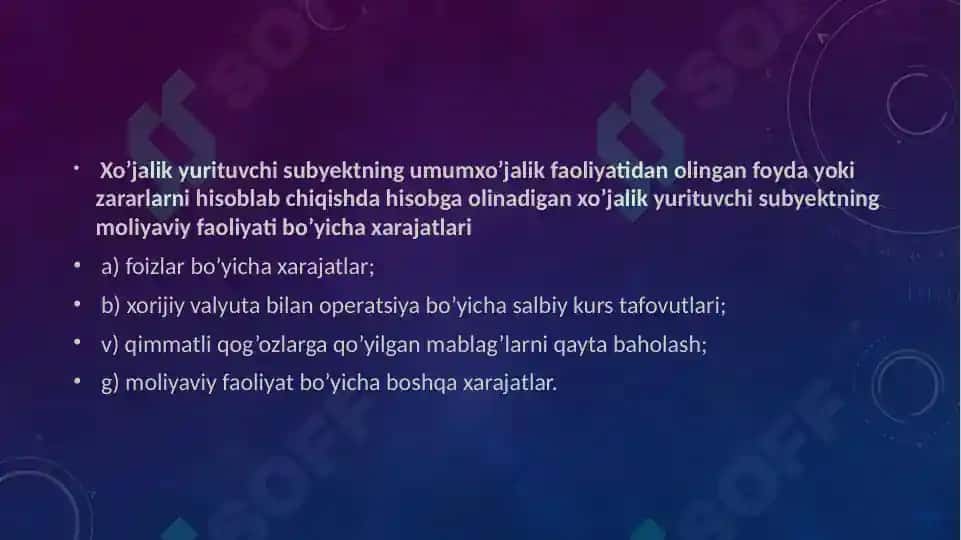 Mahsulot ishlab chiqarish va davr xarajatlari tahlili 6