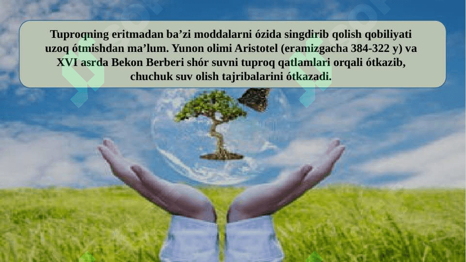 Tuproq kolloidlari va singdirish qobiliyati 6