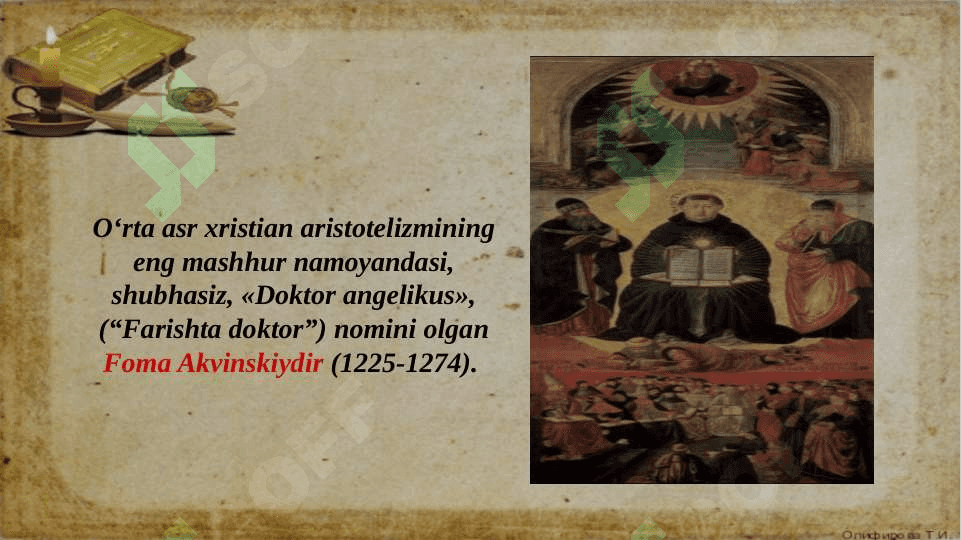 Foma Akvinskiy ta'limoti 3