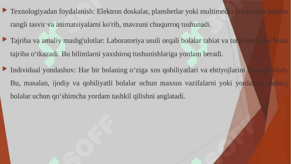 Maktabgacha ta'lim tashkilotlarida ta'lim shakli. Mashğulotga tarbiyachining inavatsion yondashuvi,Maktabgacha ta'lim tashkilotlarida ekskursiyani o’tkazish mazmuni 4