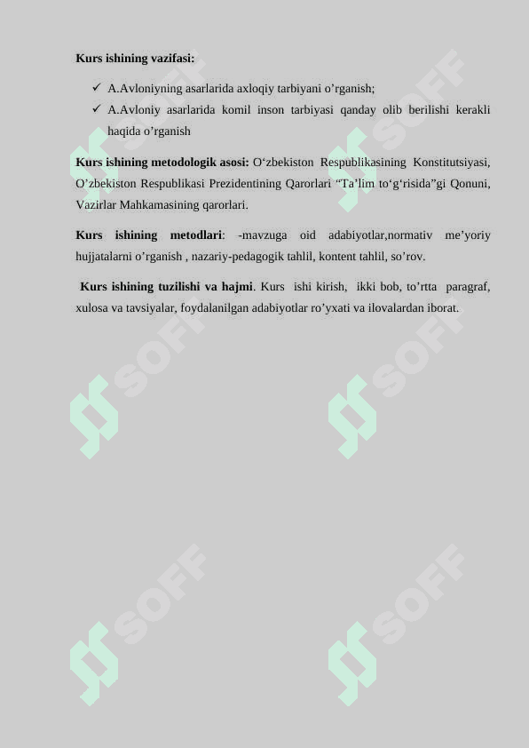 ABDULLA AVONIYNING  TURKIY GULISTON  YOXUD AXLOQ ASARINING KOMIL INSON TARBIYASIDAGI O`RNI 4