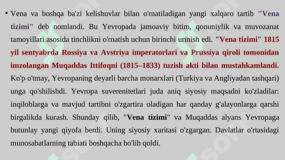 Xalqaro munosabatlarning Vena tizimi 7