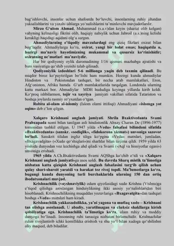 Yangi diniy ta`limotlar va sektalar 8
