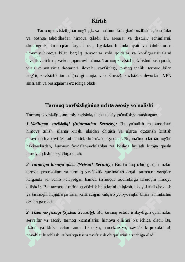 Tarmoq darajasida xavfsizlik mexanizimlari 3