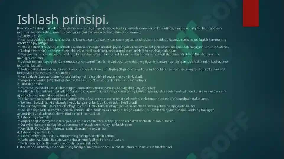 Xalqaror radiatsion doza kalibratsiya zanjiri 6