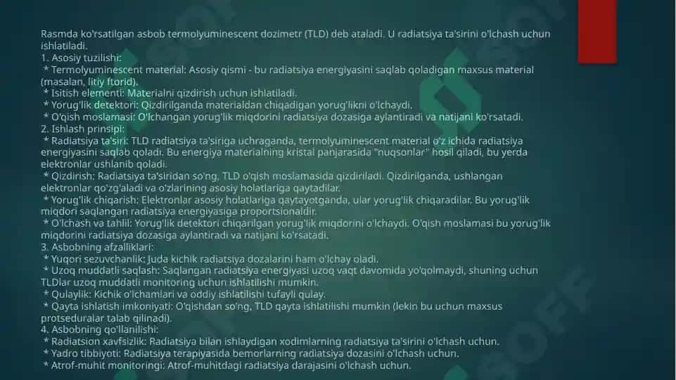 Xalqaror radiatsion doza kalibratsiya zanjiri 8