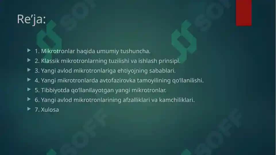Yangi turdagi mikrotronlar 2