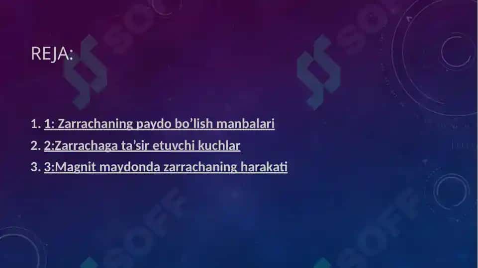 ZARYADLANGAN ZARRACHANING MAGNIT VA ELEKTR MAYDONDA HARAKATI 3