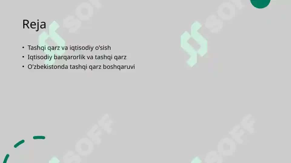 Mamlakat iqtisodiyotida  tashqi qarzlarni roli va oqibatlari 2