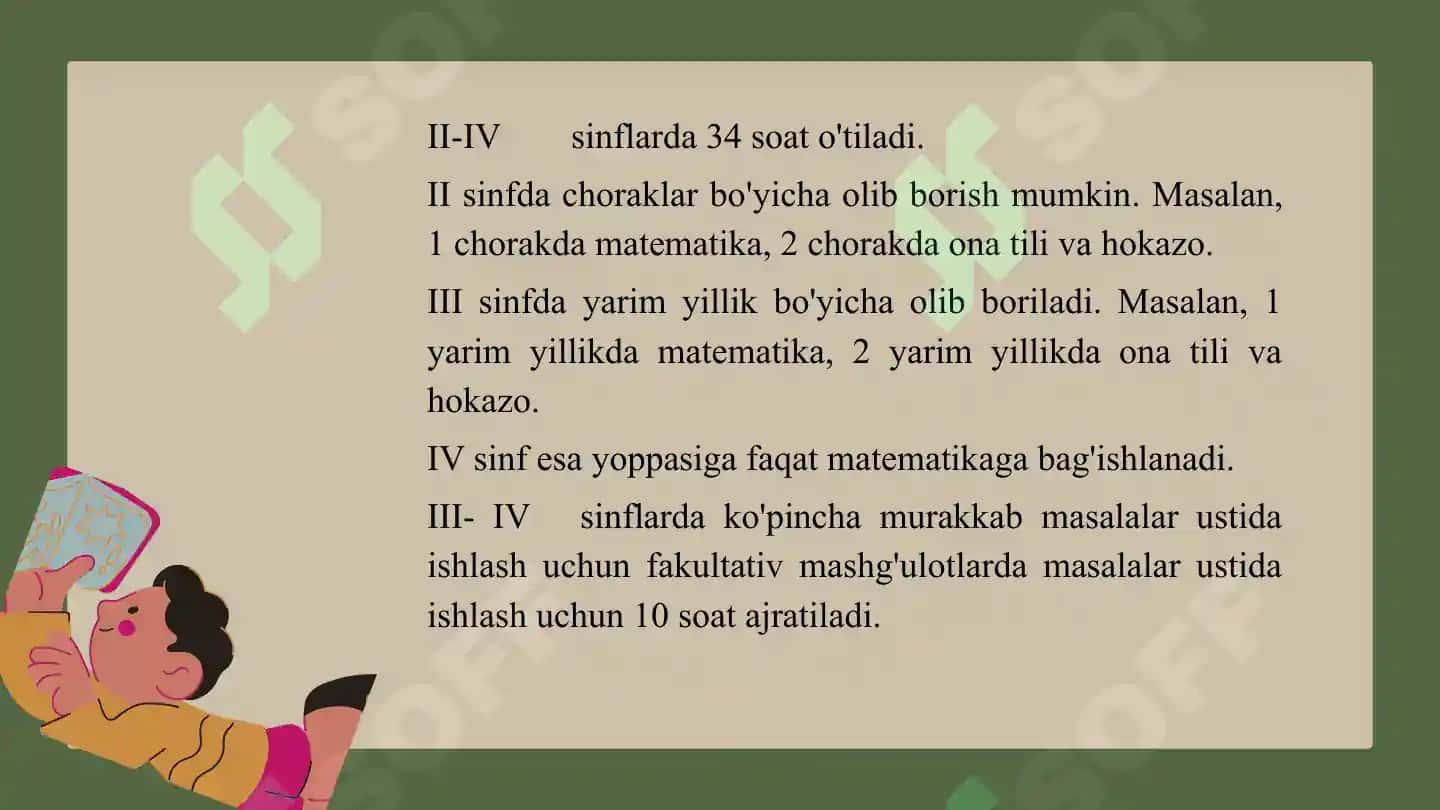 Boshlang‘ich sinfda matеmatikadan fakultativ mashg’ulotlar 6