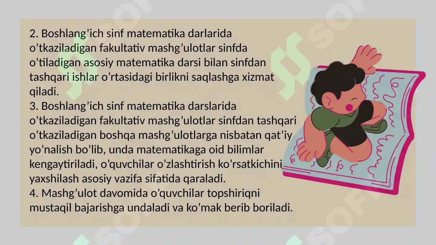 Boshlang‘ich sinfda matеmatikadan fakultativ mashg’ulotlar 8