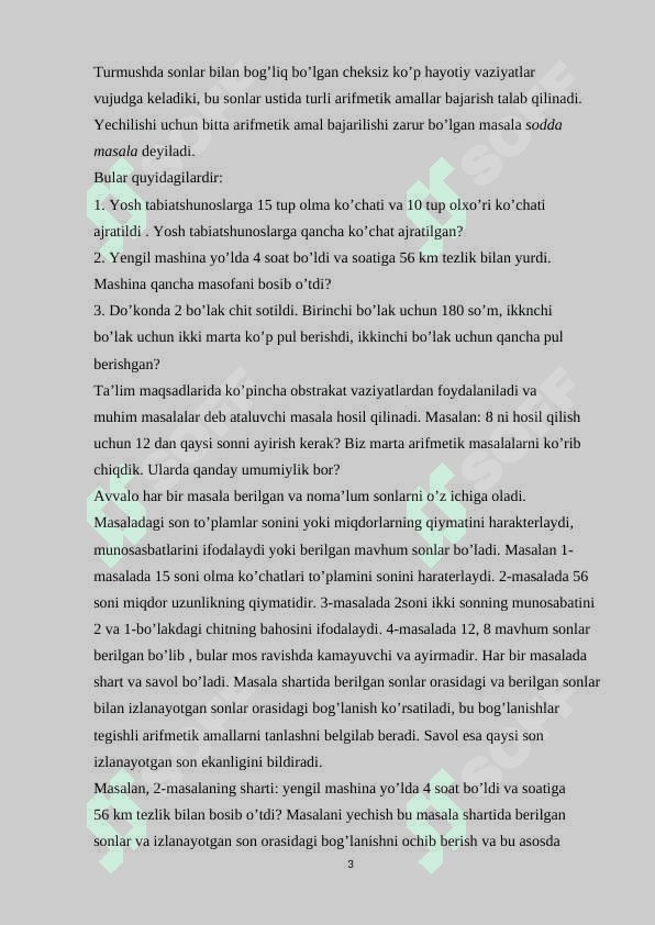 Boshlang'ich sinflarda matematikadan masala yechimini tekshirish asosida o'quvchilarni ijodiy ishlashga o’rgatish 3