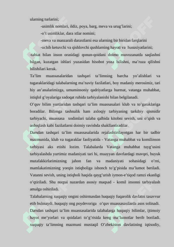 Darsdan tashqari tadbirlar vositasida talabalarda mustaqillik tafakkurini shakillantirish 7