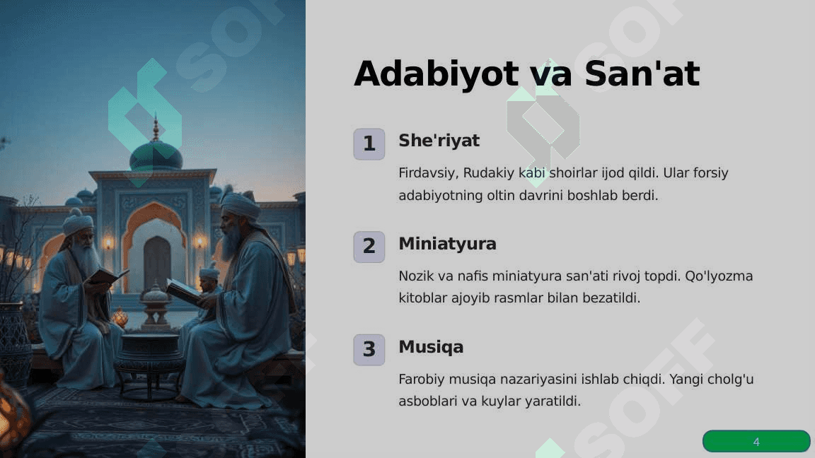 9-12 asrlarda Markaziy Osiyodagi Madaniy Uyg'onish 4