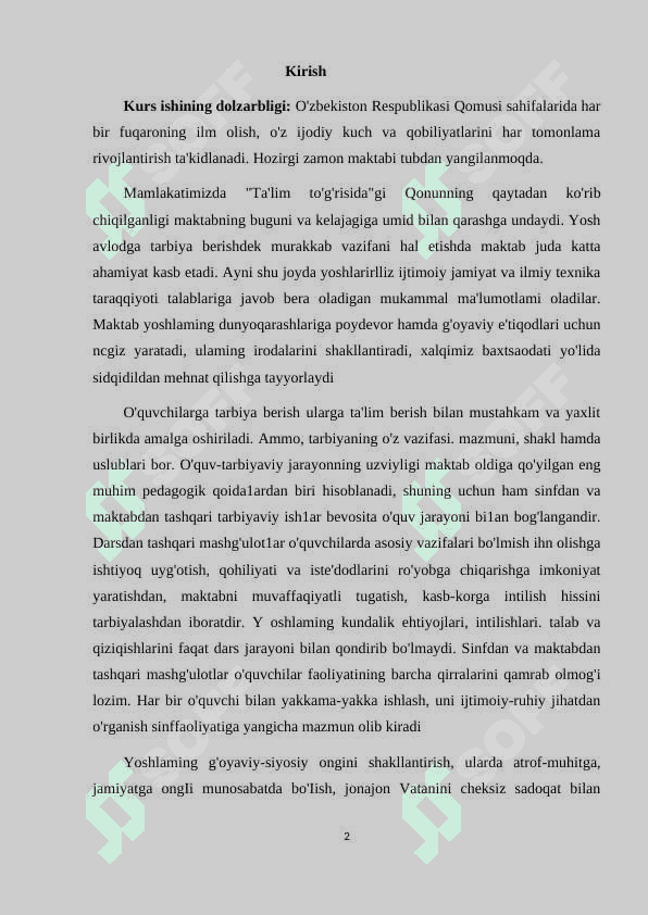 Innovatsion tarbiya texnologiyalarining tarbiyalanuvchilarning axloqiy fazilatlarini shakllantirishdagi ahamiyati 2