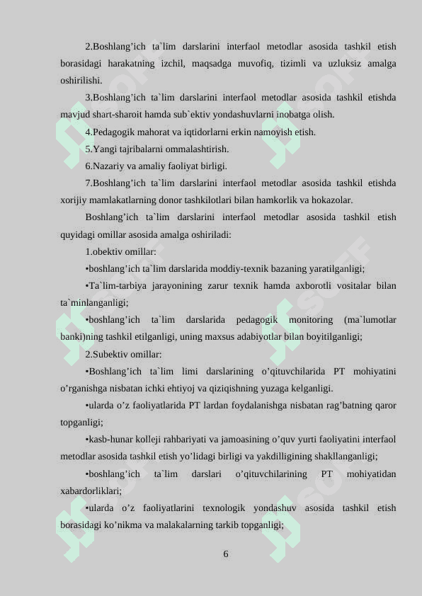 Innovatsion yondashuv asosida tarbiyaviy ishlarni tashkil etish metodikasi 6