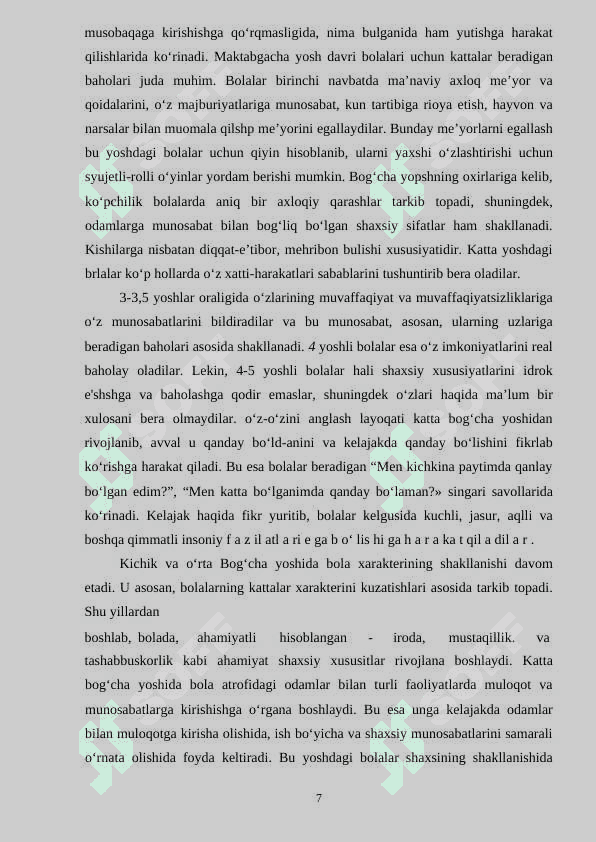 Maktabgacha tarbiya yoshidagi bolalar bilan olib boriladigan ijtimoiy-pedagogik faoliyat 7