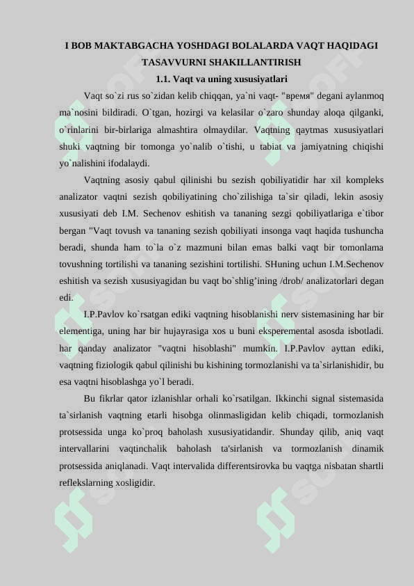 Maktabgacha yoshdagi bolalarda vaqt haqidagi tasavvurni shakillantirish 4