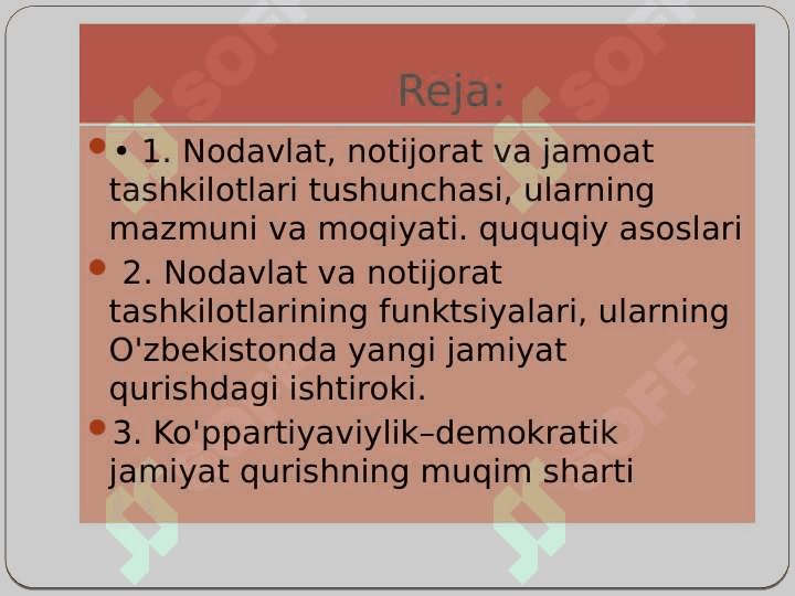 Demokratik jamiyatni barpo etishda nodavlat va jamoat birlashmalarning o'rni 2