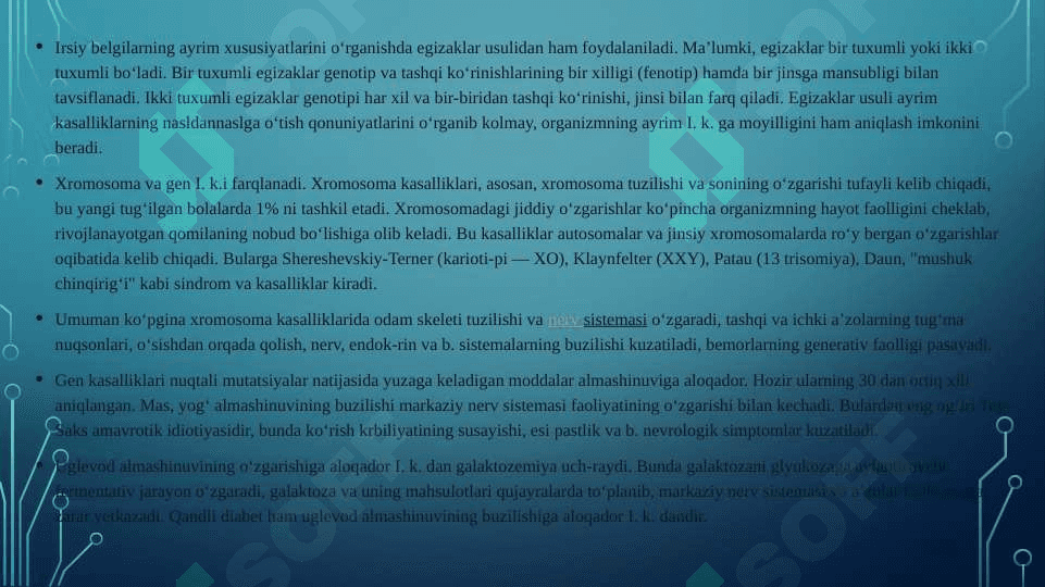 Bolalarda irsiyat kasalliklari kechishida psixologik buzilishlar 4