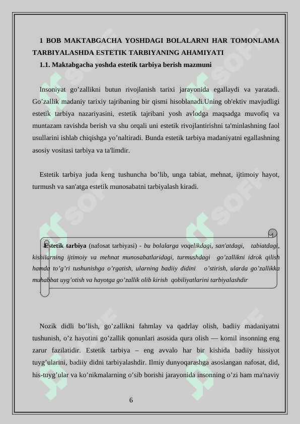 Maktabgacha ta’lim tashkilotlarida estetik tarbiya berishning ahamiyati 6