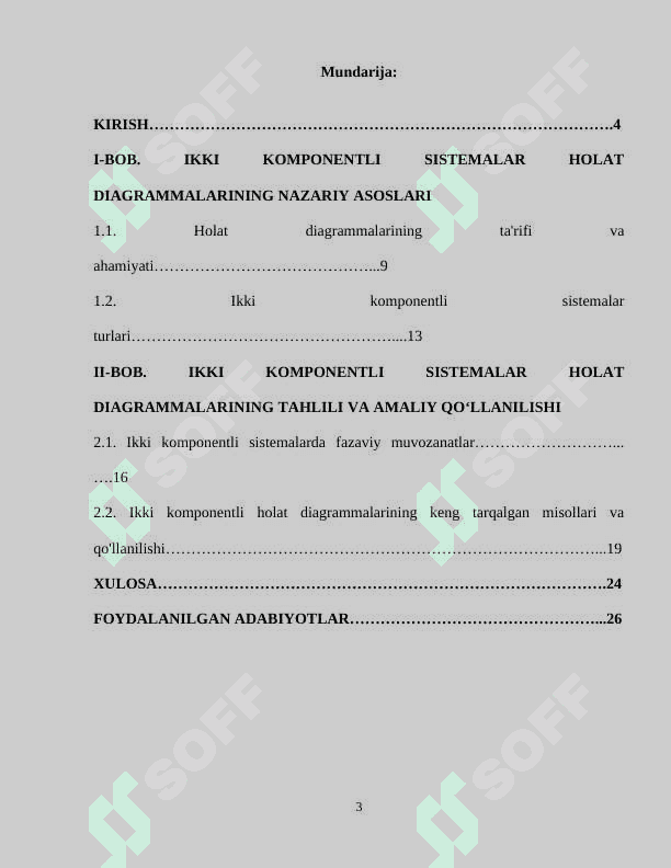 Ikki komponentli sistemalar holat diagrammalari 3