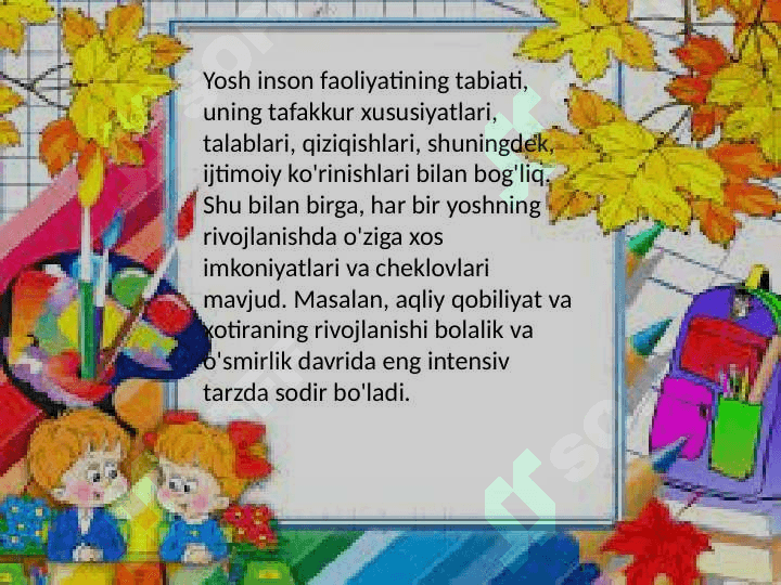 Tarbiyada individual yondashuv muammosi. 8