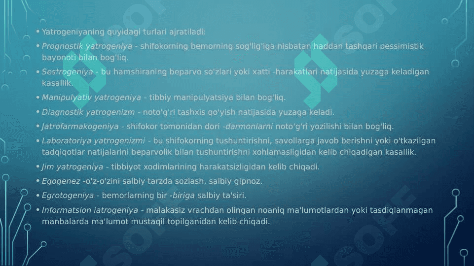 XOZIRGI ZAMON TIBBIYOTIDA YATROGENIYA MUAMMOLARI 7