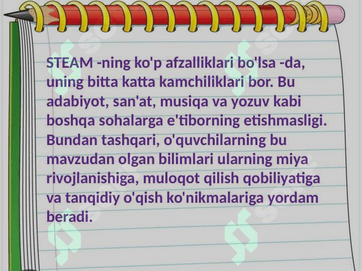 STEAM taʼlimidan ananaviy taʼlimning farqlari 7
